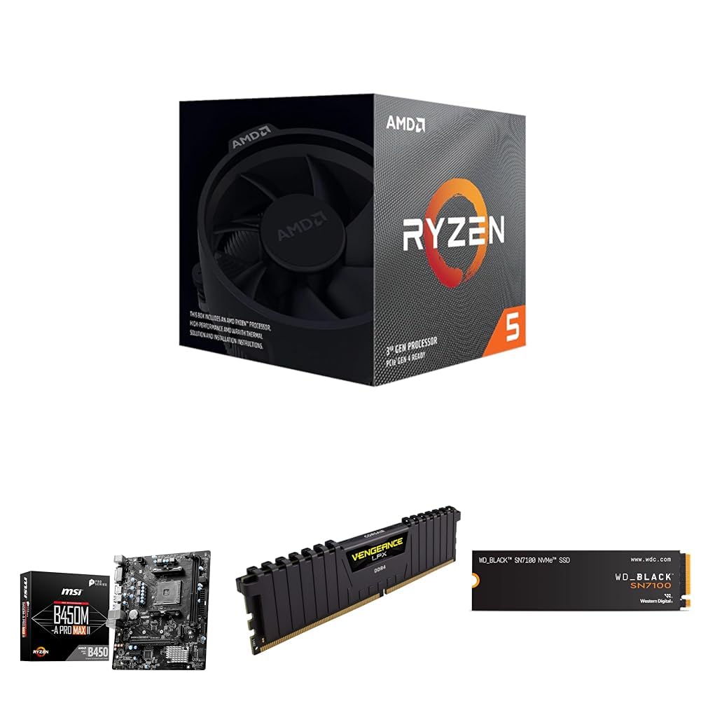 Amazon.in: Buy Amd 3000 Series ryzen 5+Msi B450 Motherboard+